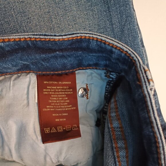 Kut From The Kloth Denim Jeans Size 6 Low Rise Straight Leg Medium Wash - Picture 5 of 10